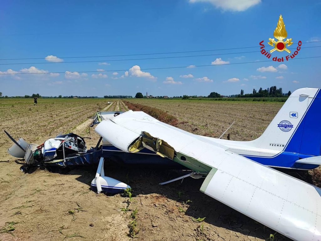 Ultraleggero precipita in un campo, 43enne di Castel San Pietro al ...